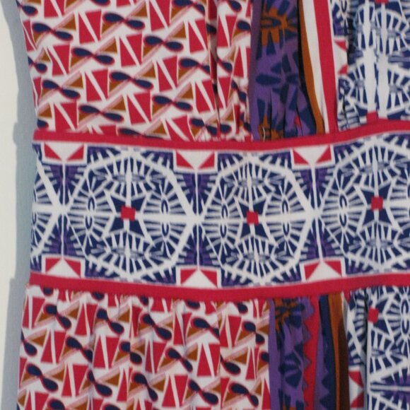 Maggy L Necklace Style Dress Size 4 Purple Pink Sleeveless Sheath - Picture 3 of 4